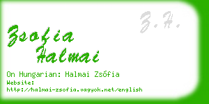 zsofia halmai business card